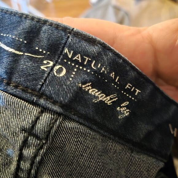 Coldwater Creek Blue Natural Fit Straight Jeans Size 20 - Picture 3 of 10